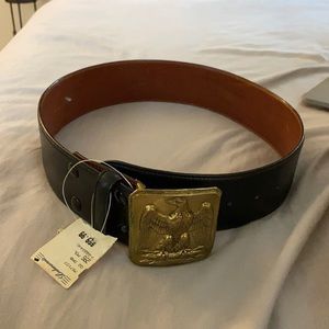 Polo Ralph Lauren American Eagle brass belt
